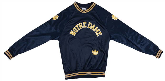 1990 Lou Holtz Game Worn Notre Dame Sweater - (Holtz LOA & Elite Sports Photo Matching)